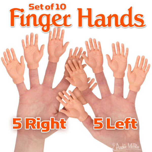 Finger Hands Light Skin Tone - Set of 10