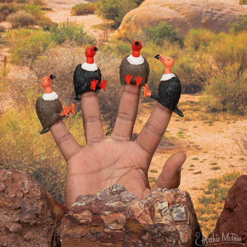 Finger Vultures - Set of 4 Vulture Finger Puppets