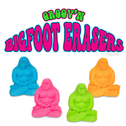 Groov'n Bigfoot Erasers Bulk Box