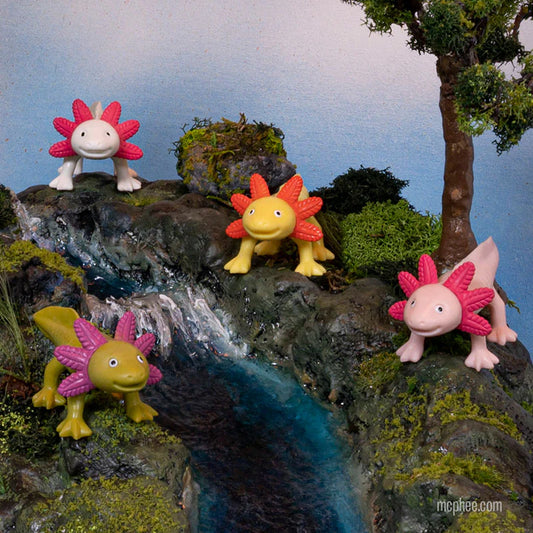 Happy Axolotls - Set of 4