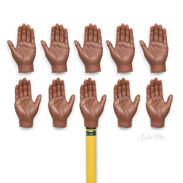 Finger Hands For Finger Hands - Dark Skin Tone - Set of 10