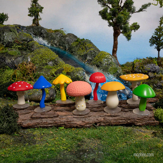 Collection of Mini Mushrooms