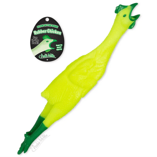 Glow-in-the-Dark Rubber Chicken