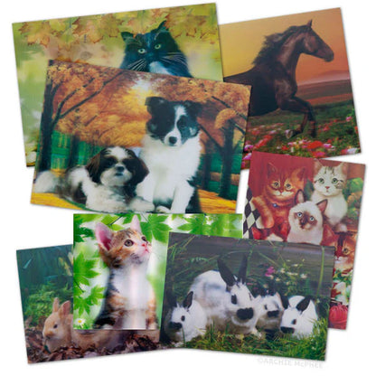 Cute and Cuddly Lenticular Card Set