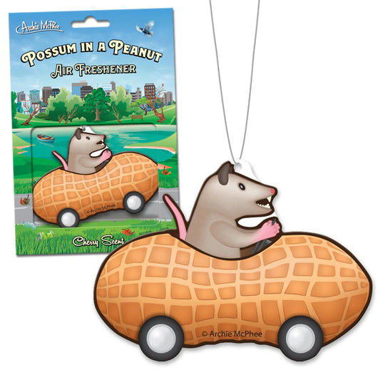 Possum in a Peanut Air Freshener